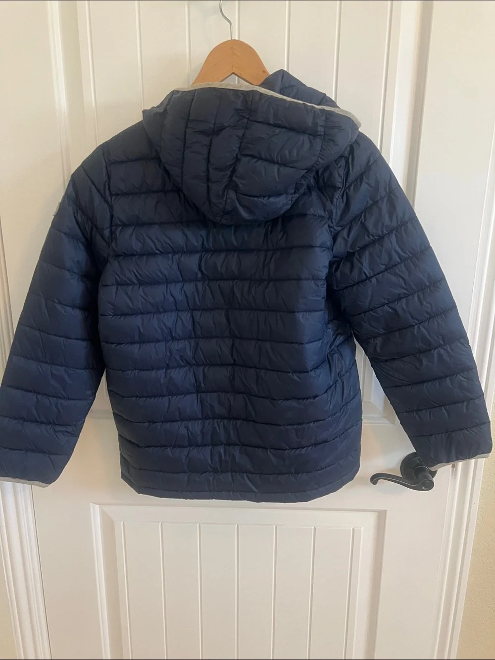 GAP Kids Navy Hooded Quilted Puffer Jacket